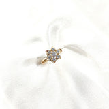 Bague Étoile Xuping Plaqué Or & Zircons – Éclat Céleste