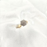 Bague Rosace Xuping Plaqué Or Pavée de Zircons – Éclat Prestige