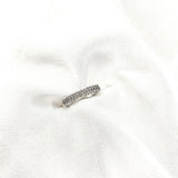 Bague Argent Élégance Classique – Pavée de Zircons Étincelants