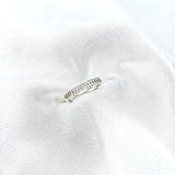 Bague Argent Élégance Classique – Pavée de Zircons Étincelants