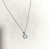 Chaîne Couronne de Lumière – Argent Rhodié & Cristaux