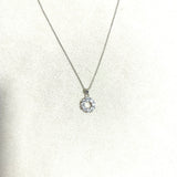 Chaîne Couronne de Lumière – Argent Rhodié & Cristaux