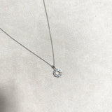 Chaîne Couronne de Lumière – Argent Rhodié & Cristaux