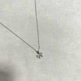 Chaîne Élégance Cristalline – Argent Rhodié & Pierres Brillantes