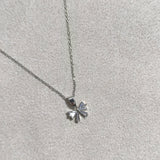 Chaîne Élégance Cristalline – Argent Rhodié & Pierres Brillantes