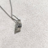 Chaîne Soleil Cristal – Argent Rhodié & Pierres Brillantes