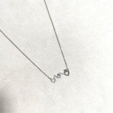 Chaîne Battement de Cœur – Argent Rhodié & Détails Brillants