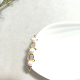 Bracelet Élégance Perle Royale plaque or xuping