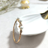 Bracelet Élégance Perle Royale plaque or xuping