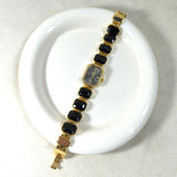 Montre Femme Bijou Dorée à Pierres Élégantes – Cadran Octogonal Chic