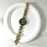 Montre Femme Dorée Élégance Cristalline – Bracelet Bijou Raffiné