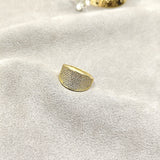 Bague Luxe Multicolore en Plaqué Or – Élégance Moderne & Éclat Raffiné