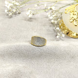 Bague Luxe Multicolore en Plaqué Or – Élégance Moderne & Éclat Raffiné