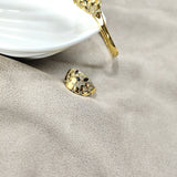 Parure Prestige Noir & Or – Bague & Bracelet en Plaqué Or