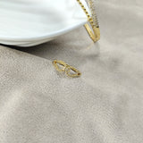 Parure Infinity Élégance en Plaqué Or – Bague & Bracelet Sertis de Cristaux