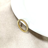 Bague Éternité Élégance – Zircons Scintillants Plaqué Or CN