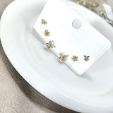 Ensemble Boucles xuping Papillon Élégance Noire – Plaqué Or & Perle