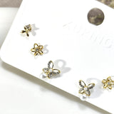 Ensemble Boucles xuping Papillon Élégance Noire – Plaqué Or & Perle