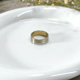 Alliance Dorée & Argent Brossé – Élégance Contemporaine