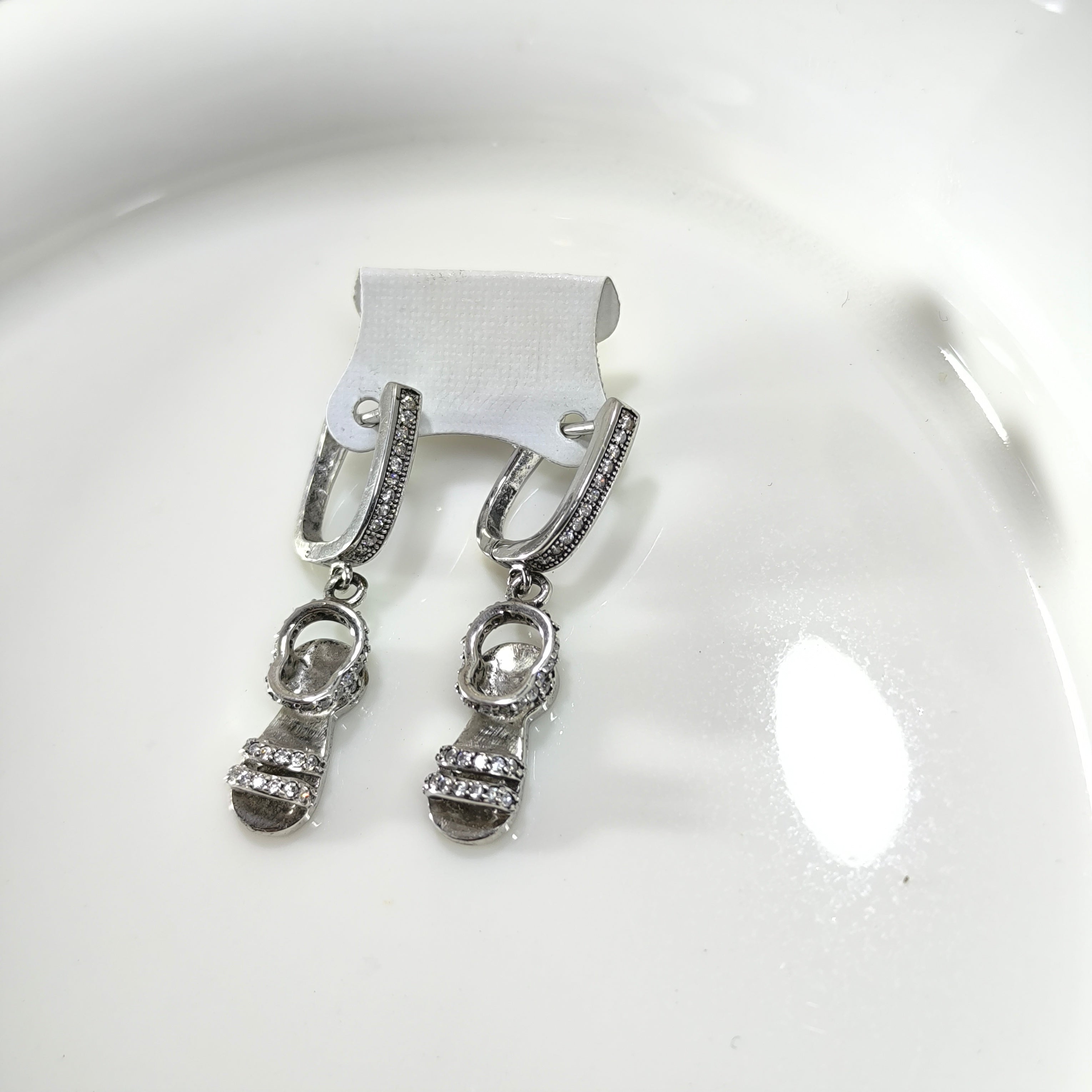 Boucles d’Oreilles Argent Cristal – Élégance Brillante Intemporelle
