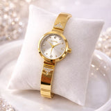 Montre Femme Élégance  – Cadran Minimaliste à Cristaux