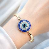 Bracelet Fantaisie Doré “Œil Protecteur”