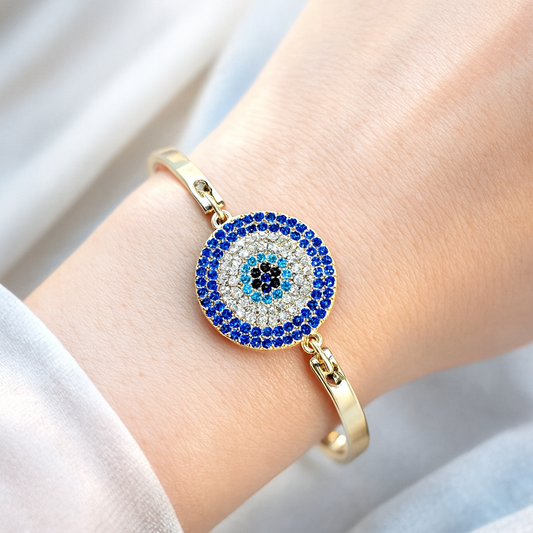 Bracelet Fantaisie Doré “Œil Protecteur”