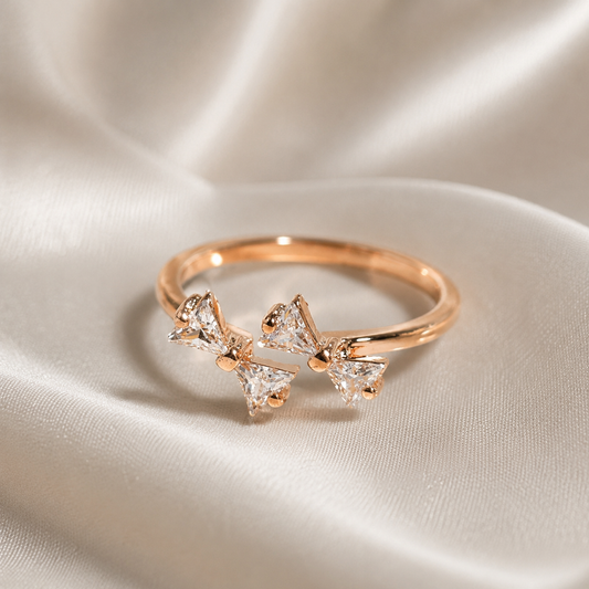 Bague Triangle Brillant Style Moderne