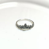 Bague Couronne Princesse en Acier Inoxydable – Style Royal Élégant