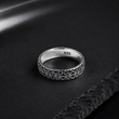 Bague Homme Argent 925 Motif Oriental Raffiné