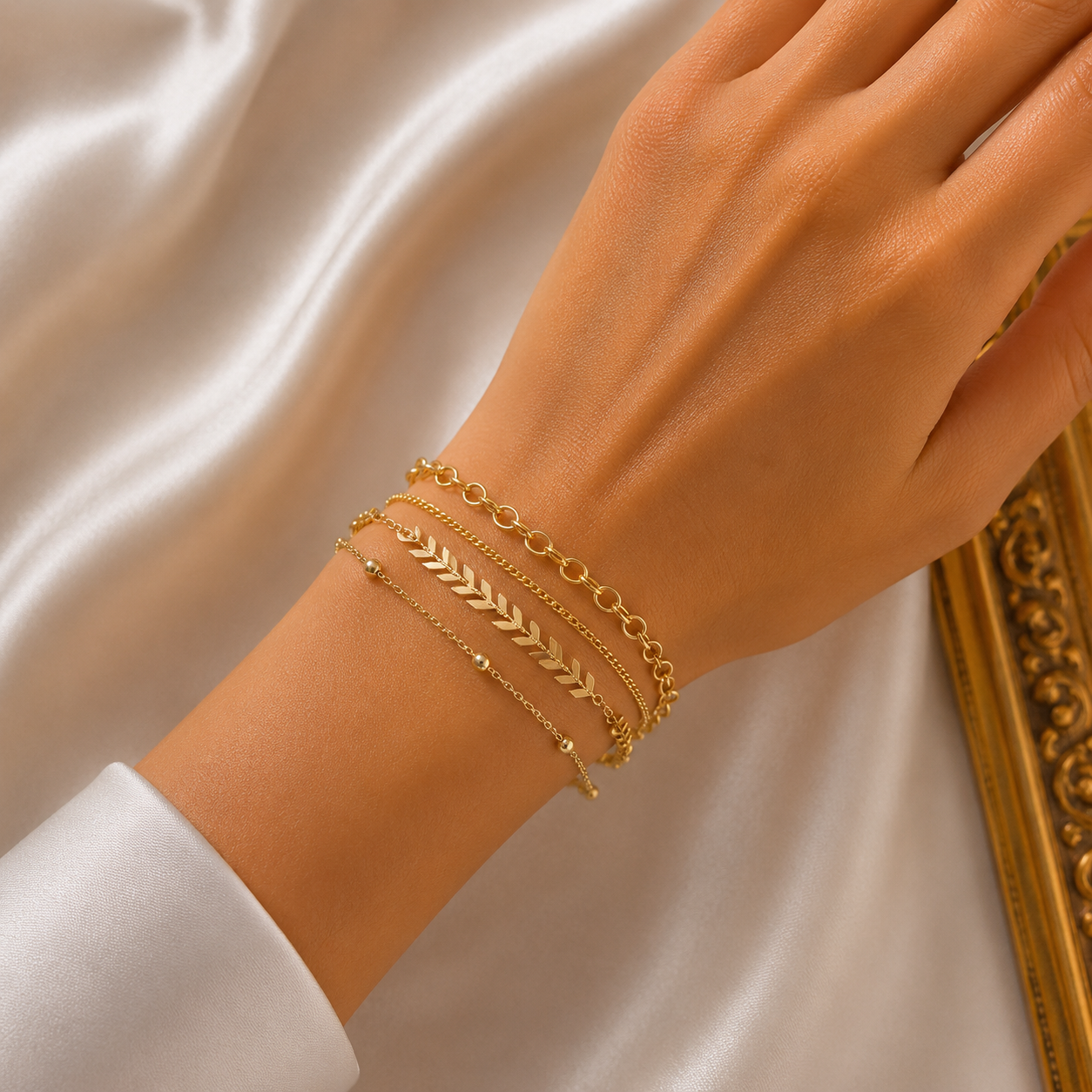 Bracelet Golden Leaf ✨🌿