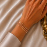 Bracelet Multicouches Rose Gold – Élégance Intemporelle