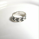 Bague Homme Argent 925 Motif Géométrique Moderne