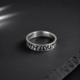 Bague Homme Fine en Argent 925 – Motif Nature Élégant