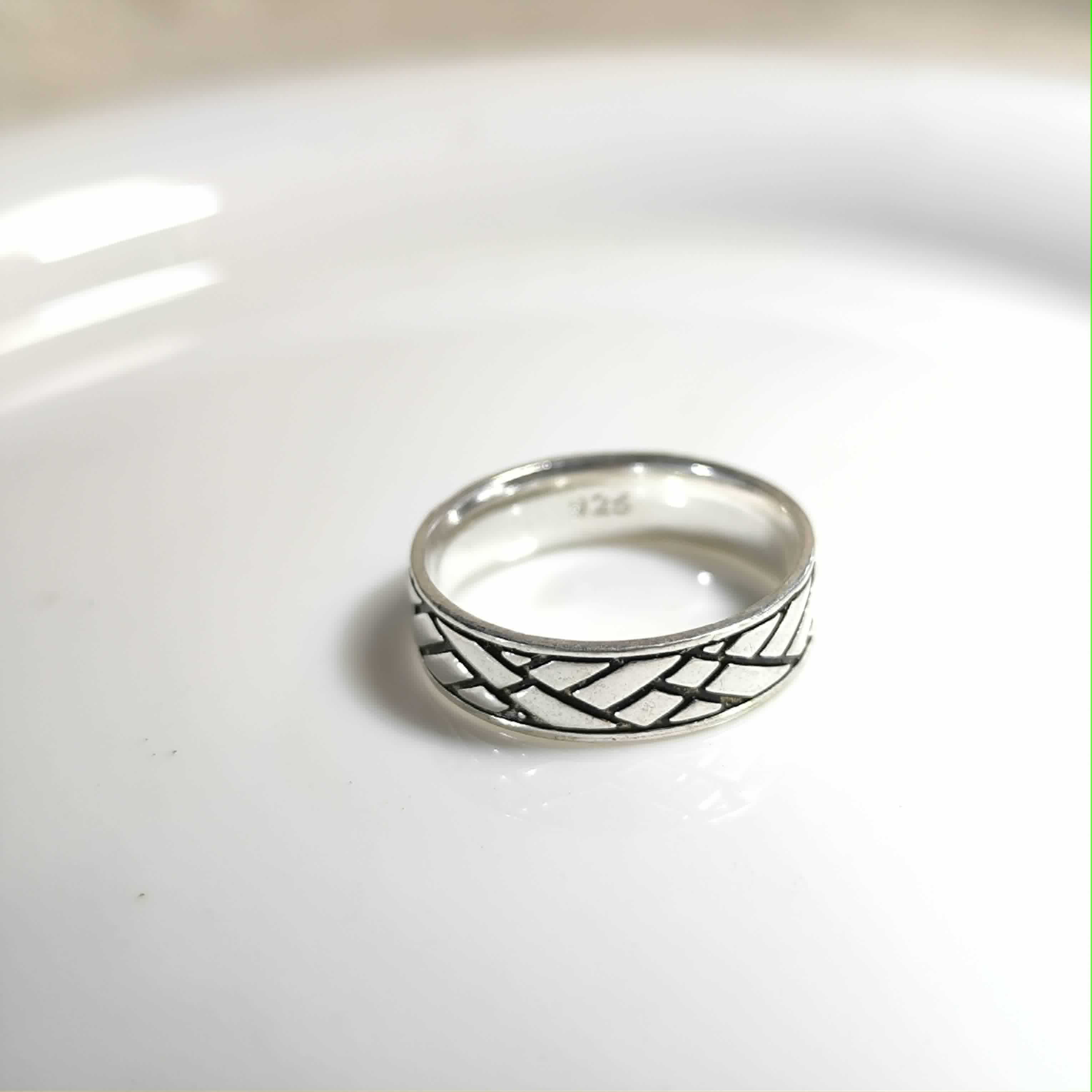 Bague Homme Argent 925 Tressée – Style Moderne Élégant