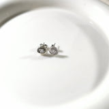 Boucles d’Oreilles Argent Zircon Halo Élégance Intemporelle