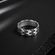 Bague Homme Argent 925 Motif Géométrique Moderne