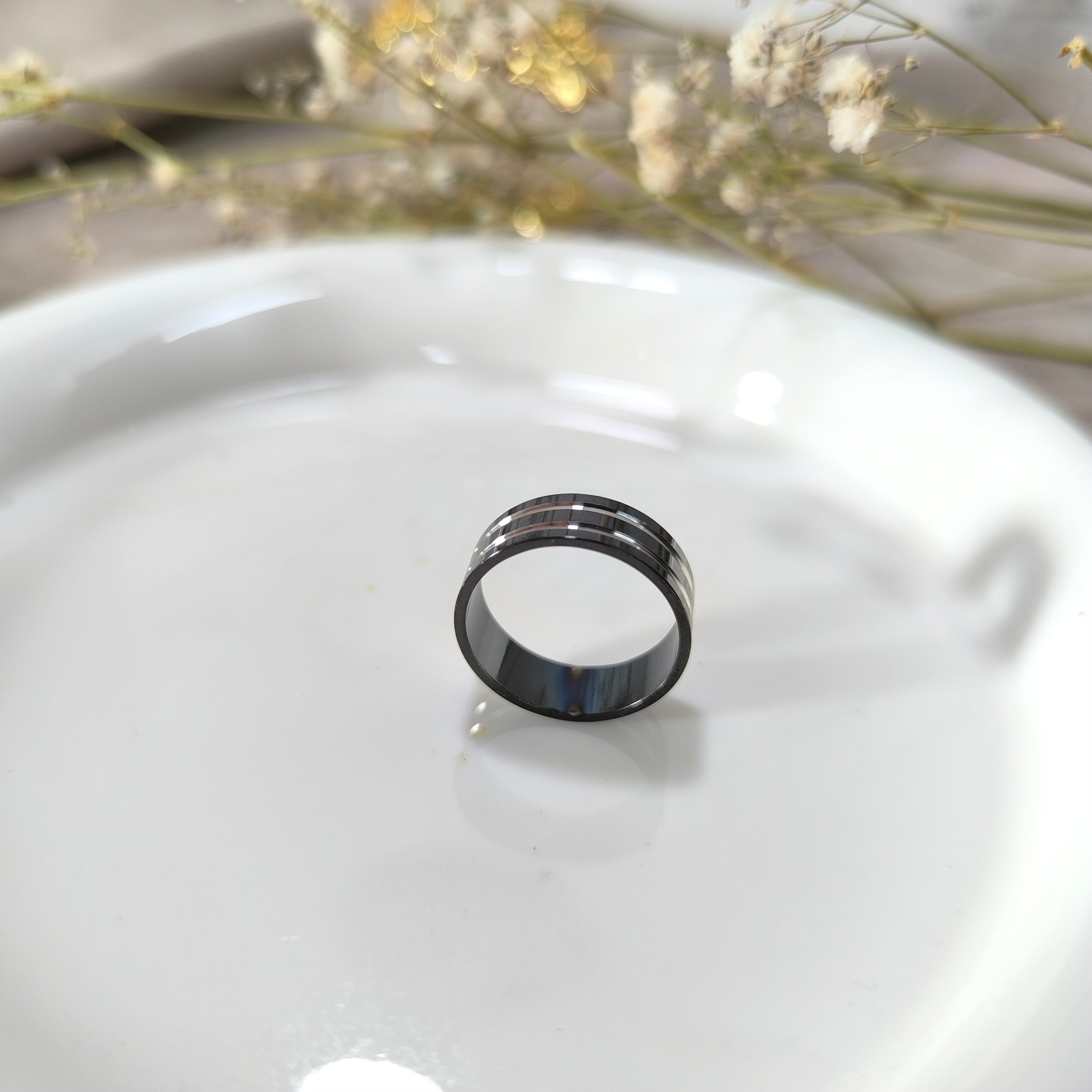 Bague Élégance Prestige – Acier Noir Premium