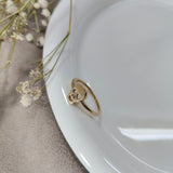 Bague Tête de Mort Minimaliste – Plaqué Or CN – Garantie 10 Ans