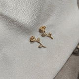 Boucles d’Oreilles Rose Élégante Plaqué Or Xuping