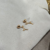 Boucles d’Oreilles Rose Élégante Plaqué Or Xuping