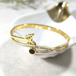 Bracelet Femme Doré Papillon & Strass – Élégance Intemporelle en acier inoxydable