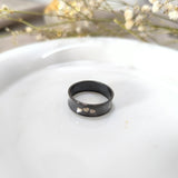 Bague Love Élégance – Acier Noir Premium