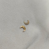 Boucles d’Oreilles Demi-Lune Texturée – Plaqué Or CN Garantie 10 Ans