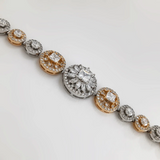 Gourmette Luxe Éclat Royal – Plaqué Or & Zirconiums Brillants